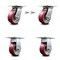 Service Caster 5 Inch Poly on Aluminum Caster Set with Roller Bearing 2 Swivel Lock and 2 Rigid SCC-35S520-PAR-BSL-2-R-2 - alternate 3